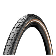 Continental Ride City Reflex Tyre - Wire Bead: Black/Brown Reflex 700 X 47c (45c) 