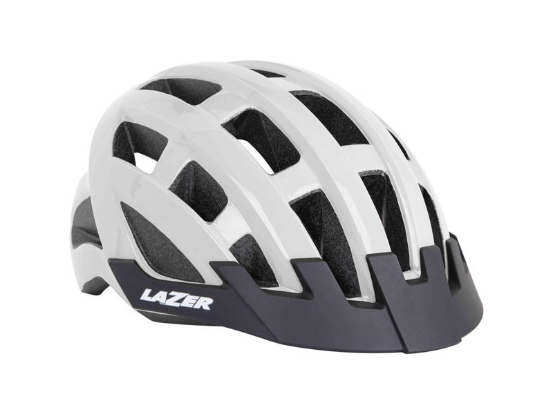 Lazer Compact White Uni-Size Adult Helmet click to zoom image