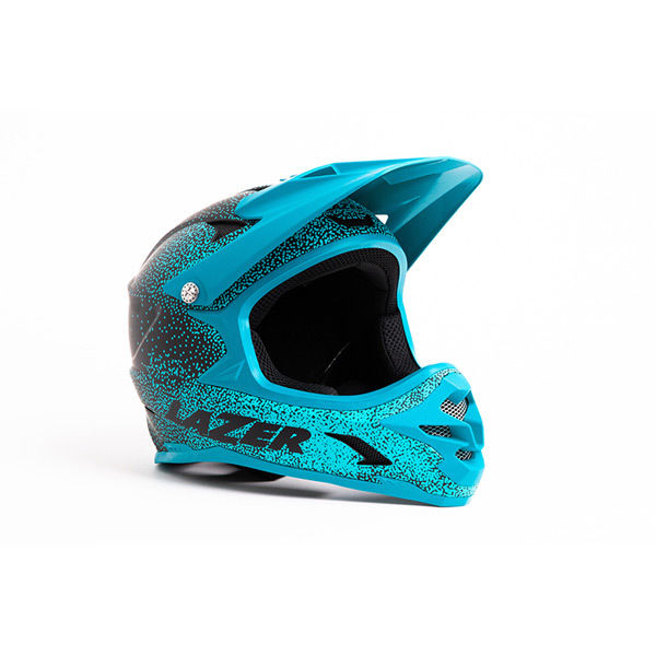 Lazer Phoenix+ Helmet, Matt Black/Mint Dots click to zoom image