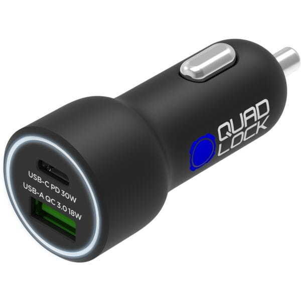 Quad Lock Dual USB 48W Dual Car Charger click to zoom image
