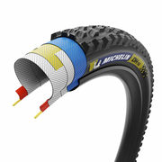 Michelin DH16 Racing Line Tyre Blue/Yellow 27.5 x 2.40" (61-584) click to zoom image