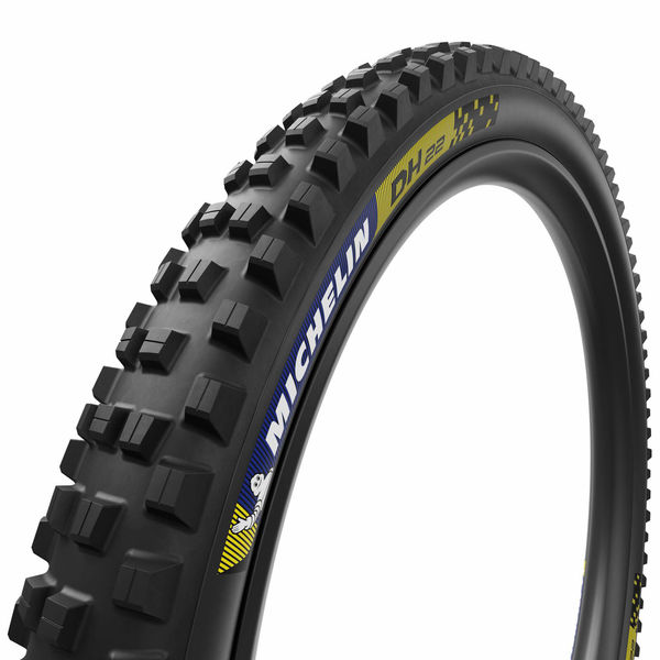 Michelin DH22 Racing Line Tyre Blue/Yellow 27.5 x 2.4" (51-584) click to zoom image