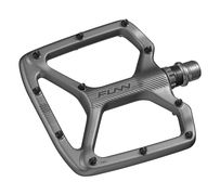 Funn Python 2 Alloy Flat Pedals Long Pins Grey click to zoom image