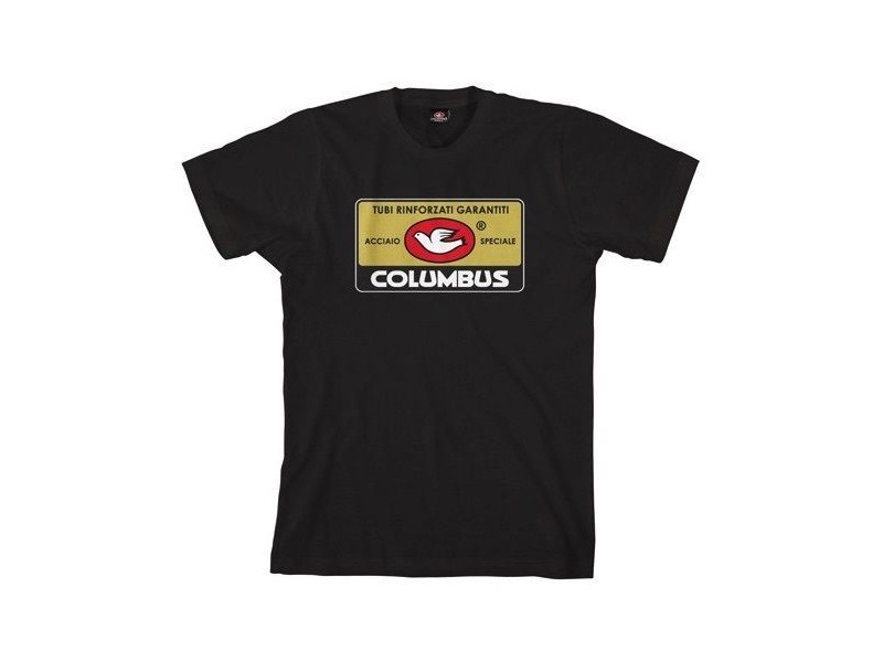 Columbus Label Black T-Shirt click to zoom image