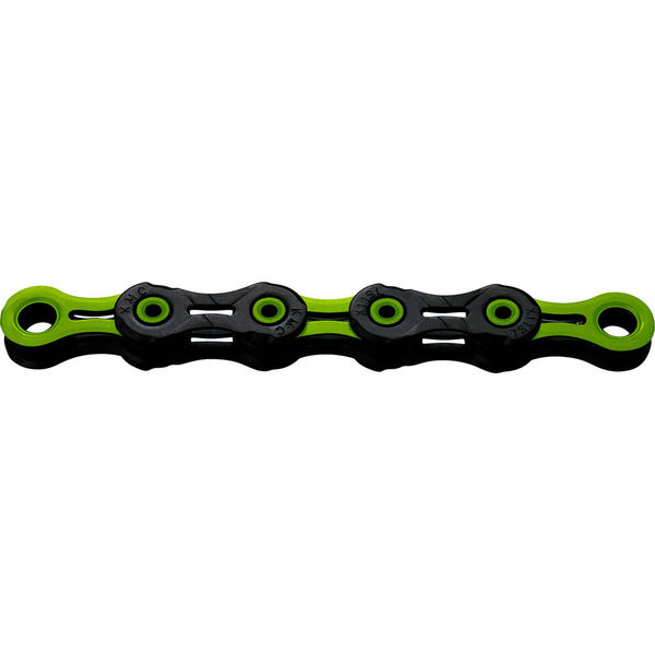 KMC DLC 11 Black/Green 118L Chain click to zoom image