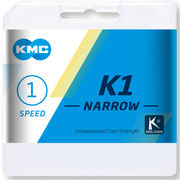 KMC K1 Narrow Silver 100L Chain click to zoom image