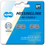 KMC MissingLink 7/8R EPT Silver 7 3mm 2pcs 