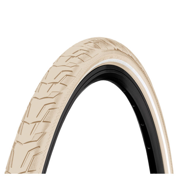Continental Ride City Reflex Tyre - Wire Bead: Cream/Cream Reflex 26 X 1.75 click to zoom image
