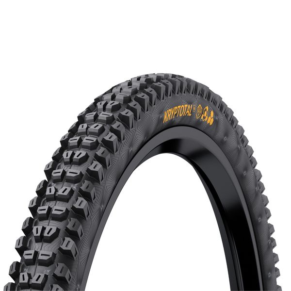 Continental Kryptotal Rear Downhill Tyre - Supersoft Compound Foldable Black & Black 27.5x2.40" click to zoom image