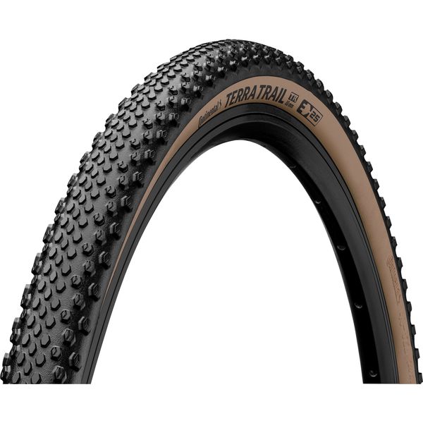 Continental Terra Trail Shieldwall Tyre - Foldable Skin 2022: Black/Brown 700x40c, 28x1.50 28" click to zoom image
