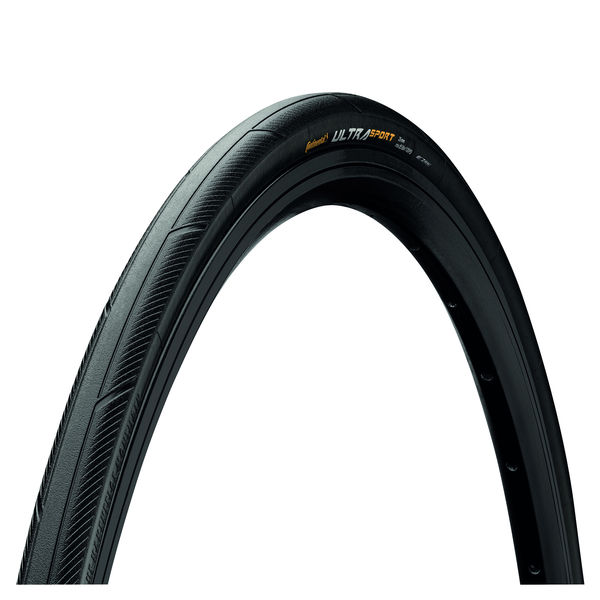 Continental Ultra Sport III - Wire Bead Puregrip Compound Black/Black 700x25c click to zoom image