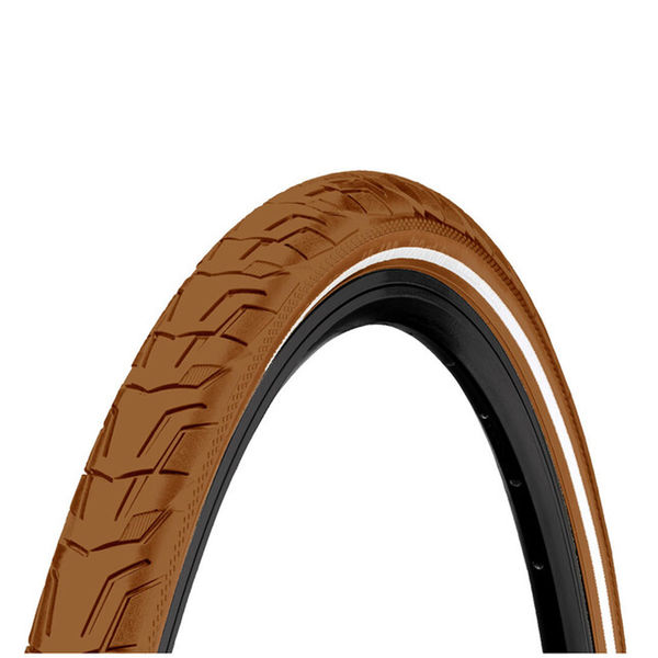Continental Ride City Reflex Tyre - Wire Bead: Brown/Brown Reflex 700 X 47c (45c) click to zoom image
