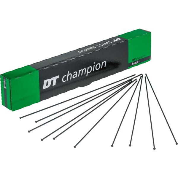 DT Swiss Champion Straight Pull black spokes 14g = 2mm box 20, 304 mm click to zoom image