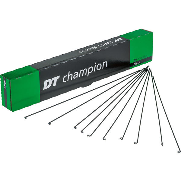 DT Swiss Champion black spokes 14g = 2mm box 500 click to zoom image