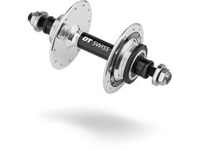 DT Swiss Track rear hub, 120mm bolt on, fixed, 24 hole silver