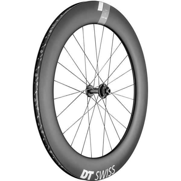 DT Swiss ARC 1400 DICUT disc brake wheel, carbon clincher 80 x 20 mm rim, front click to zoom image