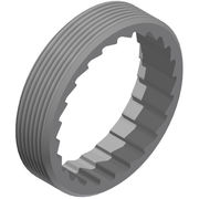 DT Swiss External screw thread ring nut M35 x 1 mm, for Hybrid Pawl Hubs, steel 
