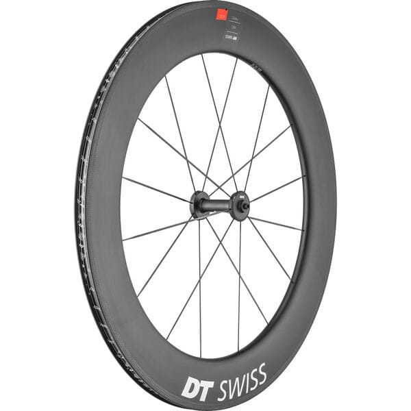 DT Swiss ARC 1100 DICUT wheel, carbon clincher 80 x 17 mm rim, front click to zoom image