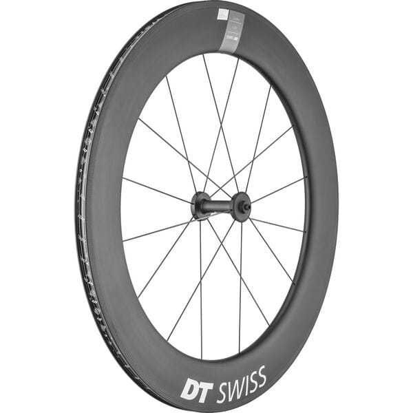 DT Swiss ARC 1400 DICUT wheel, carbon clincher 80 x 17 mm rim, front click to zoom image