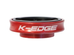 K-Edge Gravity Cap Mount for Garmin Edge and FR 1/4 Turn type computers  Red  click to zoom image
