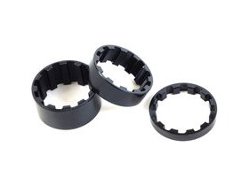 M-Part Splined Alloy Headset Spacers 5 / 10 / 15 Mm Pack Of 3