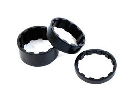 M-Part Splined Alloy Headset Spacers 1-1/8 Inch 5 / 10 / 15 Mm Pack Of 3