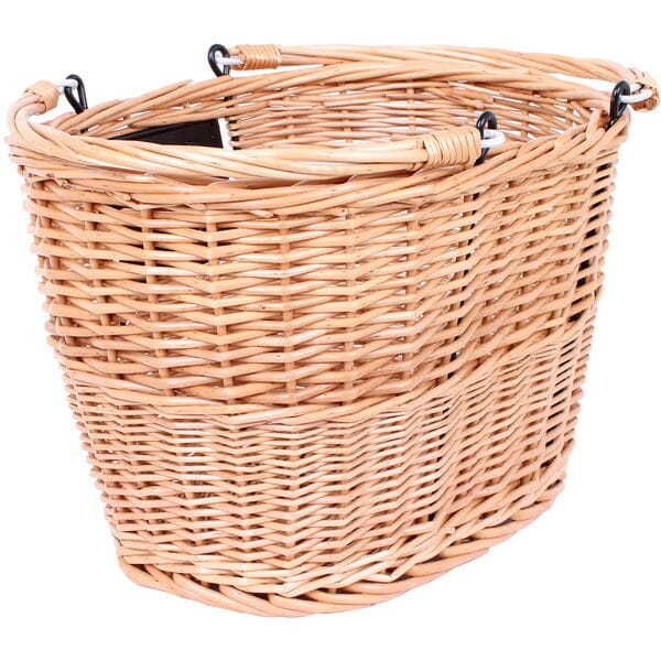 M-Part Borough Oval Wicker Basket With Handles And Quick Release Bracket click to zoom image