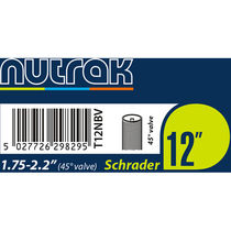 Nutrak 12 X 1.75 2.125 Inch Schrader Inner Tube With 45 Degree Bent Valve