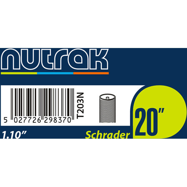Nutrak 20 X 1.1 Inch Schrader Inner Tube click to zoom image