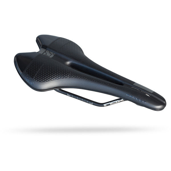 Pro Falcon gel saddle, hollow rail, 142mm, black click to zoom image