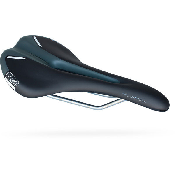 Pro Turnix gel saddle, hollow rail, 142mm, black click to zoom image