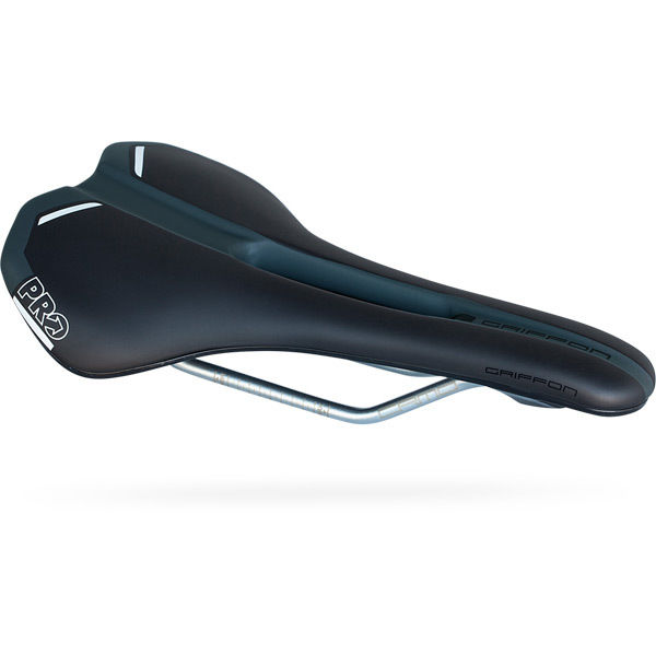 Pro Griffon gel saddle, hollow rail, 152mm, black click to zoom image