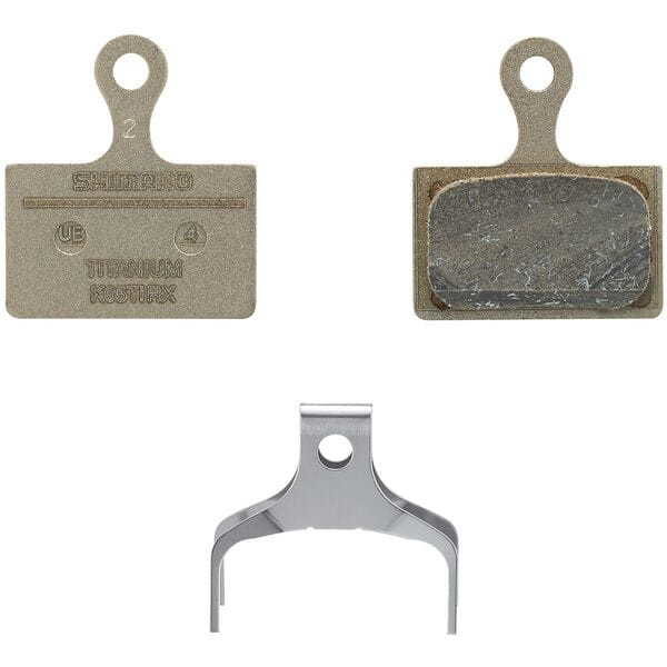 Shimano Spares K05TI-RX disc pads & spring, titanium back, resin click to zoom image