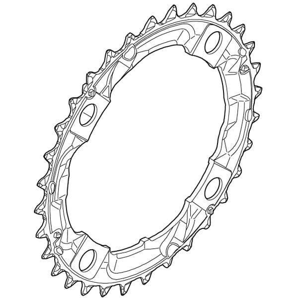 Shimano Spares FC-M361 chainring 32T, black click to zoom image