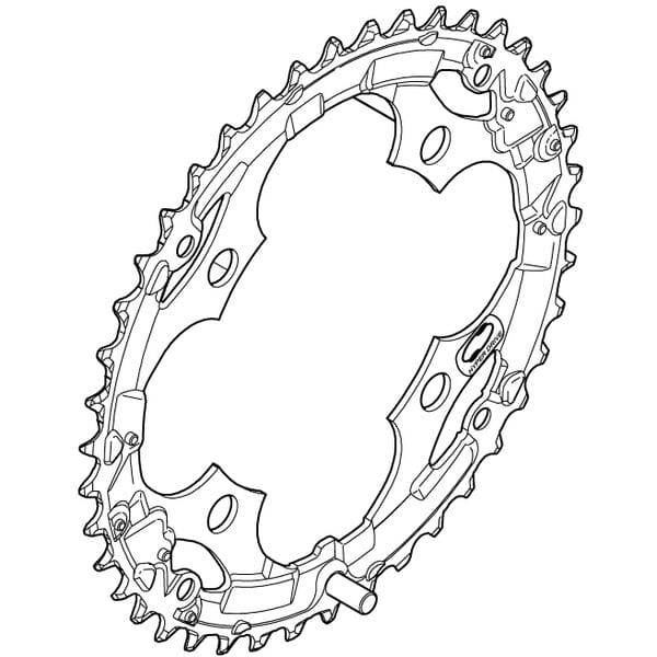 Shimano Spares FC-M361 chainring 42T, black click to zoom image