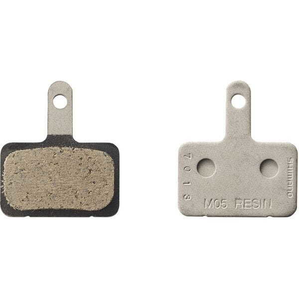 Shimano Spares M05 disc pads & spring, steel back, resin click to zoom image