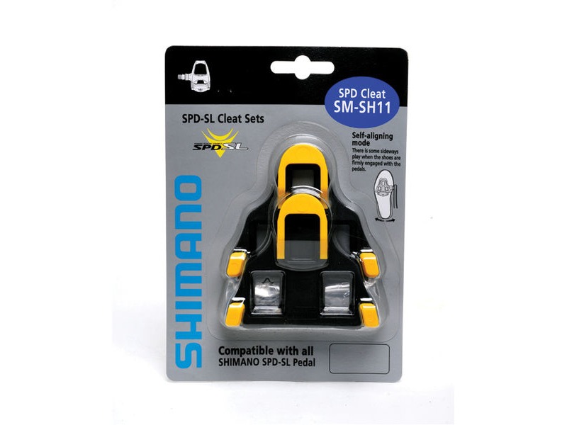 Shimano Spares SM-SH11 SPD SL-cleats centre pivot floating yellow click to zoom image