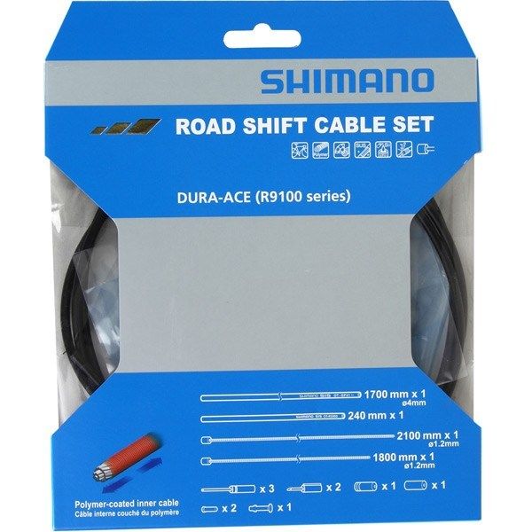 Shimano Spares Dura-Ace RS900 Road gear cable set, Polymer coated inners click to zoom image