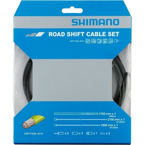 Shimano Spares 105 5800 / Tiagra 4700 Road gear cable set, OPTISLICK coated inners click to zoom image