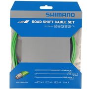 Shimano Spares 105 5800 / Tiagra 4700 Road gear cable set, OPTISLICK coated inners  Green  click to zoom image
