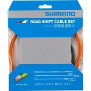 Shimano Spares 105 5800 / Tiagra 4700 Road gear cable set, OPTISLICK coated inners  Orange  click to zoom image
