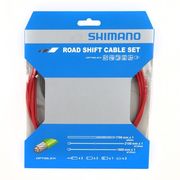 Shimano Spares 105 5800 / Tiagra 4700 Road gear cable set, OPTISLICK coated inners  Red  click to zoom image