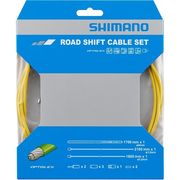 Shimano Spares 105 5800 / Tiagra 4700 Road gear cable set, OPTISLICK coated inners  Yellow  click to zoom image