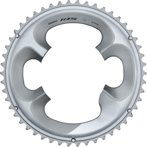 Shimano Spares FC-R7000 chainring, 50T-MS for 50-34T, silver click to zoom image