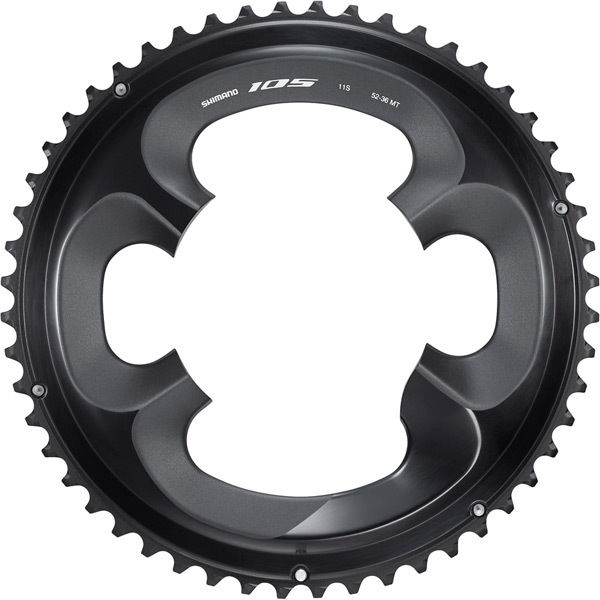 Shimano Spares FC-R7000 chainring, 52T-MT for 52-36T, black click to zoom image