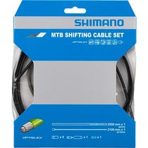 Shimano Spares MTB gear cable set for rear only, OPTISLICK coated stainless steel inner, black