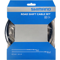 Shimano Spares Road gear cable set with steel inner wire, black