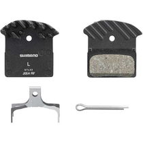 Shimano Spares J05A-RF disc pads and spring, alloy back with cooling fins, resin
