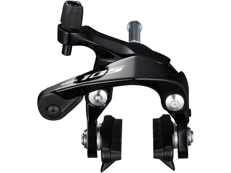 Shimano 105 BR-R7000 105 brake callipers, 49 mm drop, black, front click to zoom image