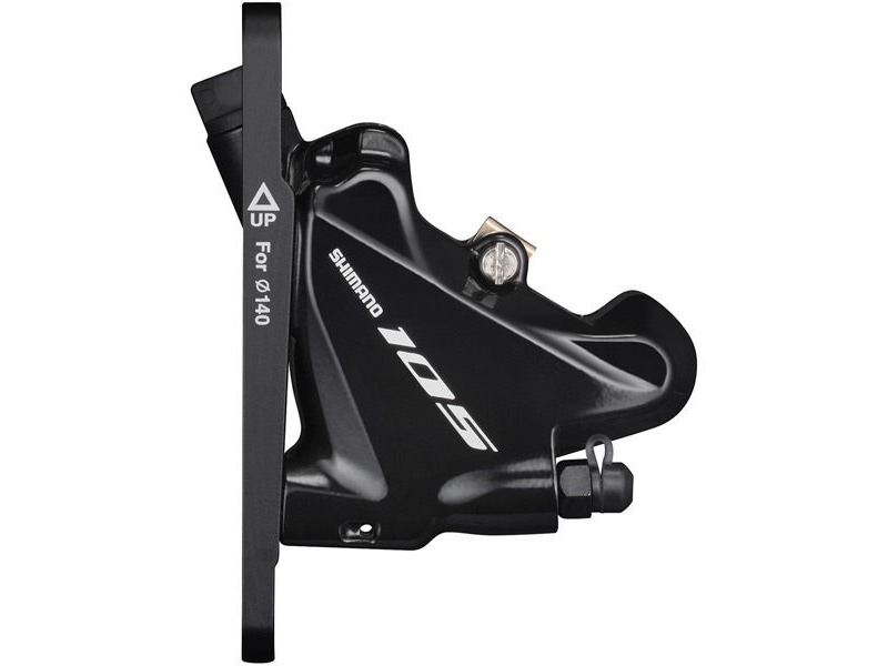Shimano 105 BR-R7070 105 flat mount calliper, without rotor, for 140/160 mm, front, black click to zoom image